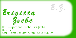 brigitta zsebe business card